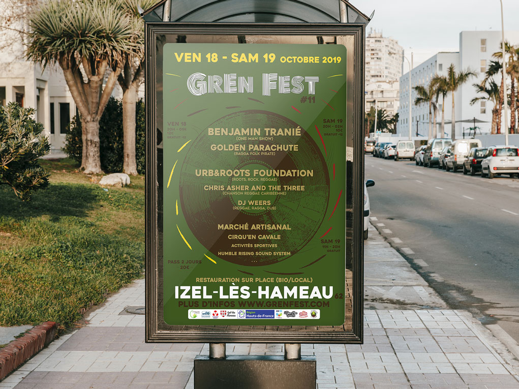 Affiche pour le festival Green Fest